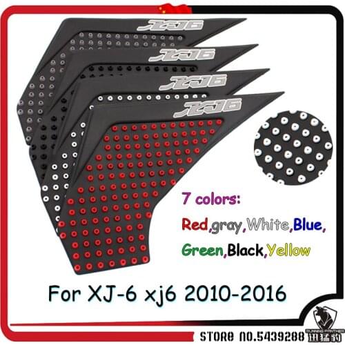 Anti slip sticker Motorcycle Tank Traction Pad Side Knee Grip Protector Fuel for For Yamaha XJ-6 xj6 2010-2016