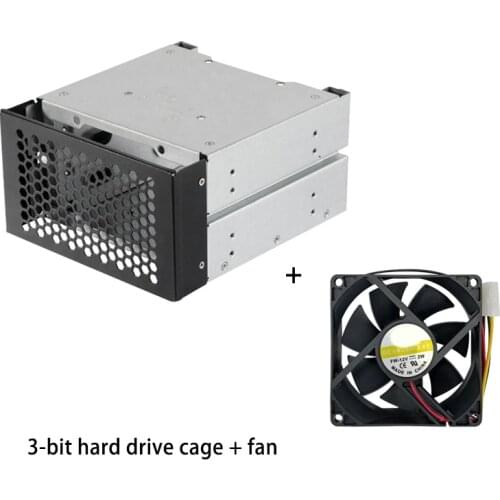 2.5" 3.5" Chassis Optical Drive Bit Hard Disk Expansion Rack 3-in-1 Hard Drive Cage For CHIA
