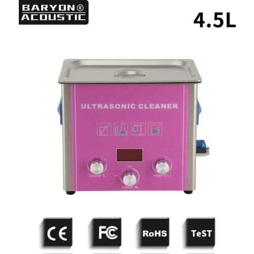 4.5L Ultrasonic Cleaner Degassing 40KHZ Circuit Board Jewelry Medical Instruments Stainless Steel Cleaning Machine