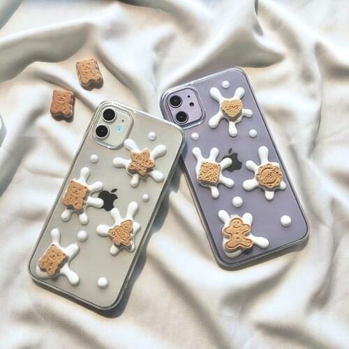 The new cookies milk The stars Little bear lovely phone case for iPhone 8 7 plus 11 12 pro x xs max xr se female silicone cover