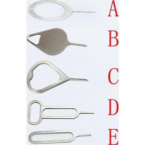 500Pcs/lot Metal Universal Sim Card Tray Pin Ejecting Removal Needle Opener Ejector For Mobile phone