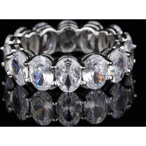 925 Sterling Silver 5*7MM Super Flash Oval Cut Gemstones, Wholesale Exquisite Gifts For Women