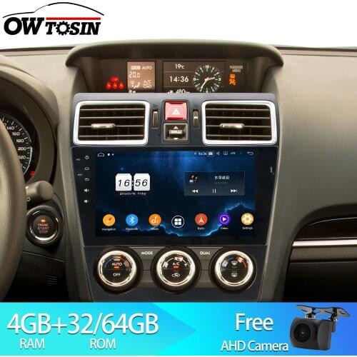 Owtosin Car Radio Multimedia Video Player Navigation GPS Android 9.0 For Subaru Forester/Subaru XV WRX 2015 2016 2017 Car