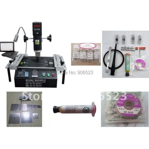 Free shipping FD-5100 BGA repair system with 7 in 1 game consoles reballing kit