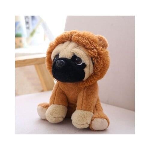 Free shipping new 20cm Pug plush toy cute animal soft stuffed doll dog for birthdday gift for children