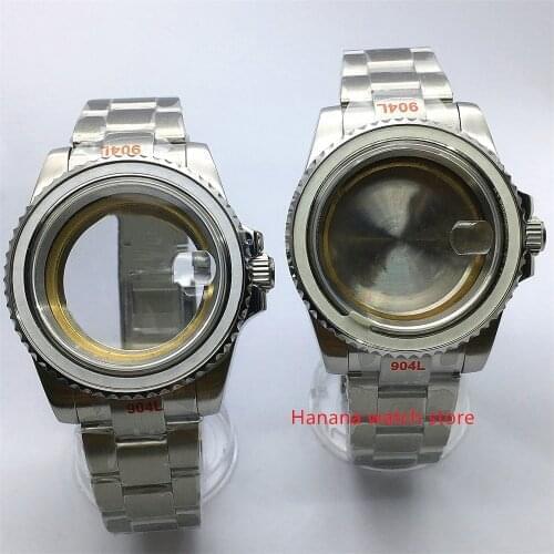 904L stainless steel 40mm transparent case sapphire glass base ETA2836 NH35 NH36 Miyota 8205 8215 Mingzhu DG 2813 3804 movement