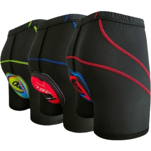 Breathable Cycling Shorts Cycling Underwear 5D silicone Pad Shockproof Bicycle Underpant MTB Road Bike Underwear Man Shorts