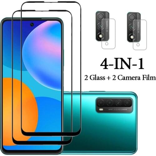 1~3PCS For "Huawei P Smart 2020"Glass for Huawei PSmart2021 P smart Z Tempered Glass Screen Protector Camera Film P Smart2021