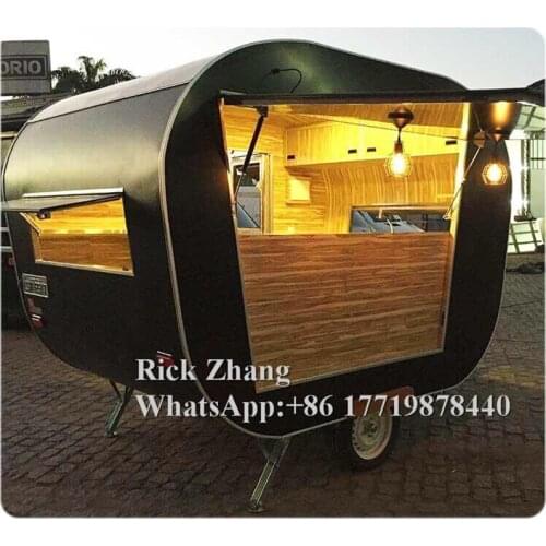 China Boat Trailer Factory Pri Freezer Fast Food Truck Trailer Cart With Free Shipping By Sea