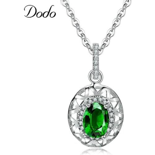 Dodo natural crystal necklace&pendants for women 585 white gold color fashion decorations holiday gifts crystal jewelry DN6