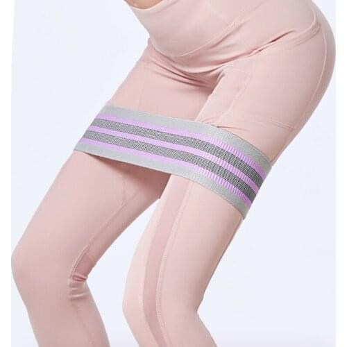 Resistance Band Set For Women Butt Leg Exercise Workout Elastic Band Fabric Glute Hip Thigh Cotton Band Non-Slip Resistance Band