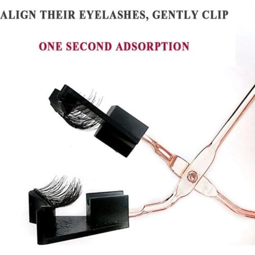 Quantum Magnetic Eyelashes Clip Gel-Free False Eyelashes Magnetic Eyelash Companion - Gold & Silver
