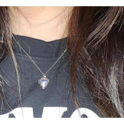 Necklace Celebrity Inspired BM Domestic Delegated Purchase Blogger Ins Celebrity Inspired Heart Lock Lovely