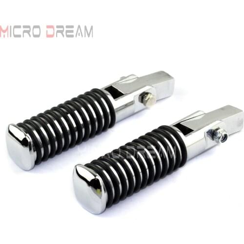 Motorcycle Passenger Foot Pegs Chrome O-ring Style Footrests Custom Footpeg for Harley Softail Dyna Touring Sportster 883 Iron