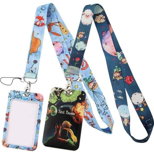 PF412 Dongmanli Anime Icons Keychain Ribbon Lanyards for Keys ID Card Phone Straps Hanging Rope Lariat Students Badge Holder
