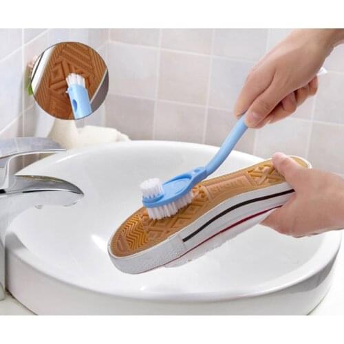 Shoe Brush Long Handle Soft Fur Brush Plastic Home Multifunction Clean Bathroom Supplies Household Cleaning Tools Household Prod