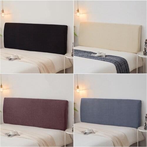 All-inclusive Headboard Cover Elastic Bed Head Cover Jacquard Bedspreads Solid Color Bed Head Back Protection Home Decor