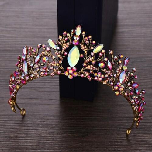 Princess Crown Tiara for Women Wedding Crystal Rhinestone Tiara And Crown Hairband Jewelry Bridal Wedding Hair Accessories