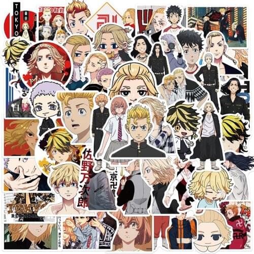 10/30/50Pcs Anime Tokyo Revengers Graffiti Sticker Waterproof Fridge Guitar Laptop Motorcycle Skateboard Decal Classic Toy Gifts