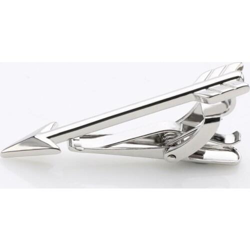 2016 New Hot Sale Classic Stainless Steel Arrow Tie Bar for Mens Suit Clasp Clip Business Wedding Tie Clips & Cufflinks