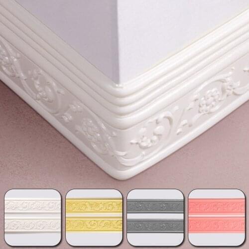 3D Foam Wall Stickers Self Adhesive Waterproof Baseboard Wallpaper Border Wall Sticker Living Room Bedroom Home Decorations