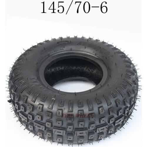 6 inch AT145/70-6 Vacuum Tyres Tubeless Tire for 49cc 50cc 110cc Electric ATV Scooter Buggy Go kart Bike Vehicle Parts Off Road