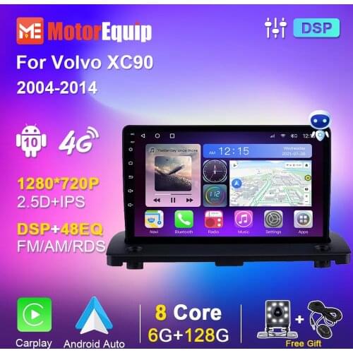 6G+128GB Android 10 For Volvo XC90 2004-2014 2din Car Radio With frame Multimedia Video Player Navigation GPS 4G WiFi no dvd