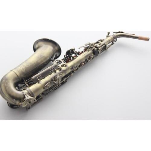 Brand France Professional Alto Saxophone R54 Bronze Musical Instruments Professional Sax Tenor Antique Copper Simulation