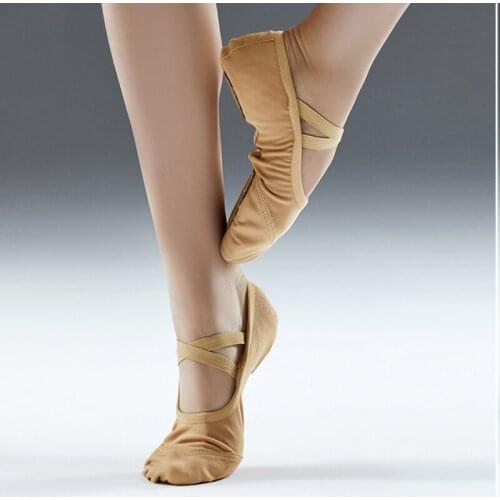 Girls Kids Shoes Dance Slippers Mesh fabric Ballerina Leather Head Boys Children Practice Shoes For Ballet