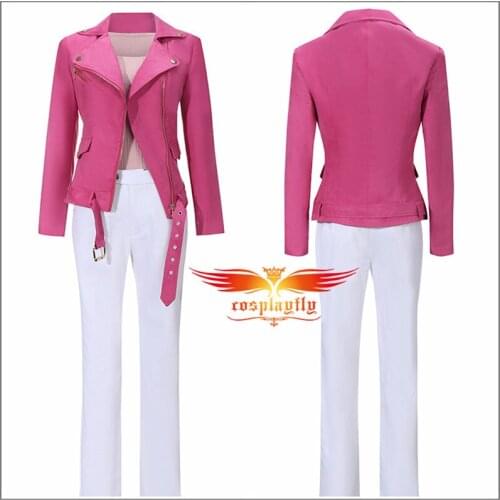 Movie Mean Girl Regina George Cosplay Costume Outfits for Adult Men Women Suits Top Pants Rose Pink Mini Jacket Gloves Halloween