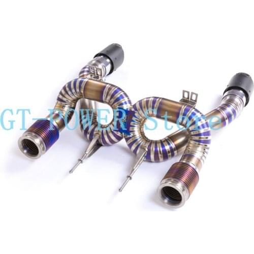 Cat-back Muffler Exhaust System Material Titanium alloy For Mclaren 720s 2017 2018 2019 2020 CATBACK Exhausts Tips manifolds