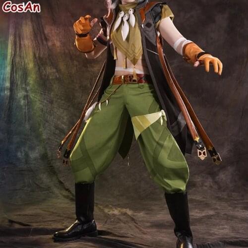 Hot Game Genshin Impact Razor Cosplay Costume Males Fashion Handsome Battle Uniform Activity Party Role Play Clothing S-XL