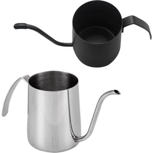 Long Narrow Spout Coffee Pot - Stainless Steel Pour Over Drip Pots for Tea 350cc/250cc