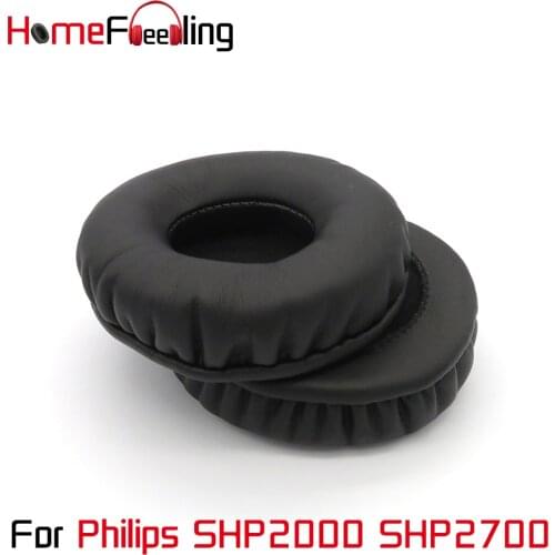 Homefeeling Ear Pads For Philips SHP2000 SHP2700 Earpads Round Universal Leahter Repalcement Parts Ear Cushions