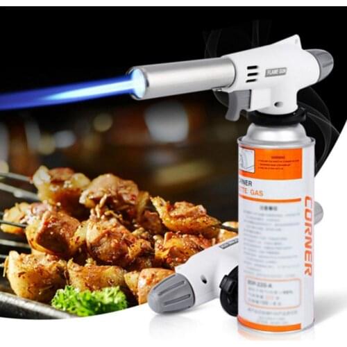 Cooking Soldering Lighter Heating Flame BBQ Heating Tool Butane Burner Gas Welding Gun Torch Blowtorch Camping Cooking Tools