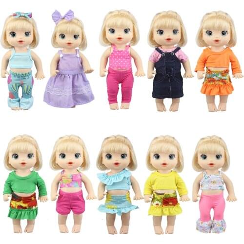 2021 New lovely Dresses For 12 Inch 30CM Baby Alive Doll Toys Crawling Doll Accessories