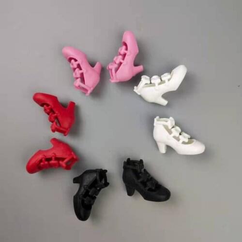 1/6 BJD High Heel Bowknot Doll Shoes for Barbie Shoes Princess Sandals for Blythe Licca 1:6 Dolls Accessories Toy for Girl Gifts