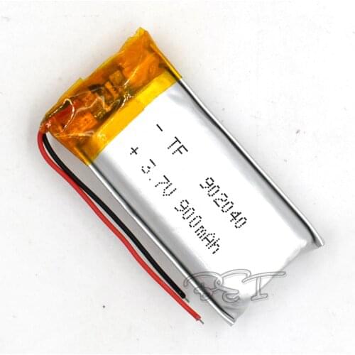 3.7V Lithium Navigator Rechargeable Li-polymer Battery 902040 900mAh Li-Po MP4 Batteries GPS MP3 MP5 Li-ion Cell Speaker