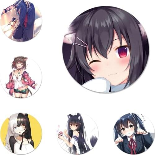 Cartoon cat earsmaid Badge Brooch Pin Accessories For Clothes Backpack Decoration gift