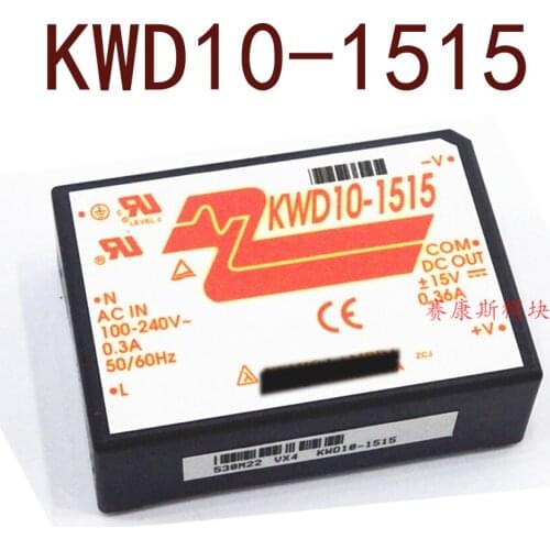 Original-- KWD10-1515 AC100~240V-+15V -15V 0.36A 1 year warranty ｛Warehouse spot photos