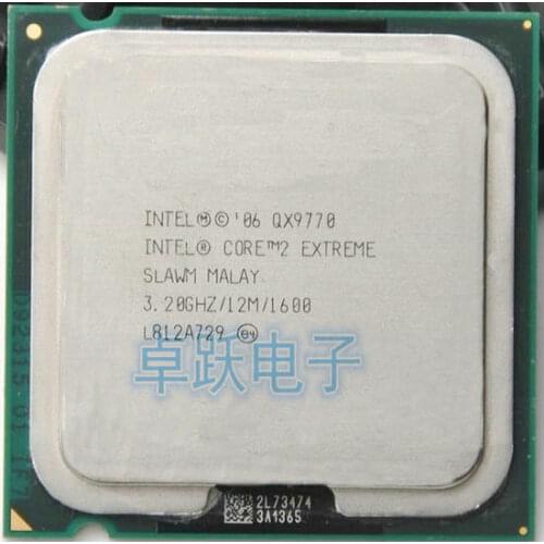 Intel Core 2 Extreme QX9770 qx9770 12M Cache, 3.2GHz, 1600 MHz FSB LGA775 Desktop CPU properly Desktop Processor free shipping