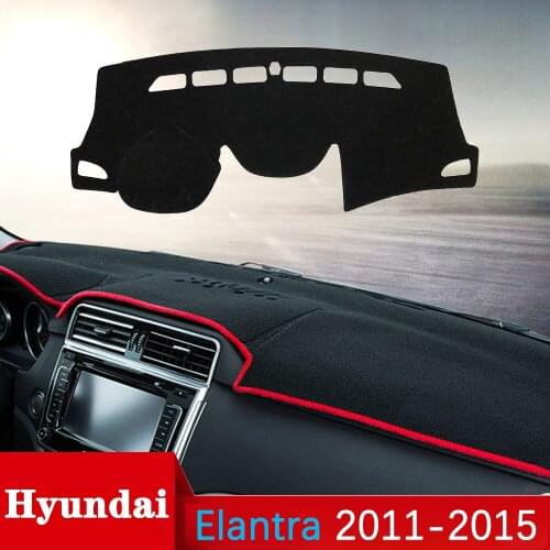 For Hyundai Elantra 2011 2012 2013 2014 2015 MD UD Avante Anti-Slip Mat Dashboard Cover Pad Sunshade Dashmat Anti-UV Accessories