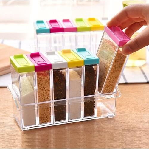 Drop ship seasoning box bottle salt and pepper spice rack condiment bottles salt shakers spice box