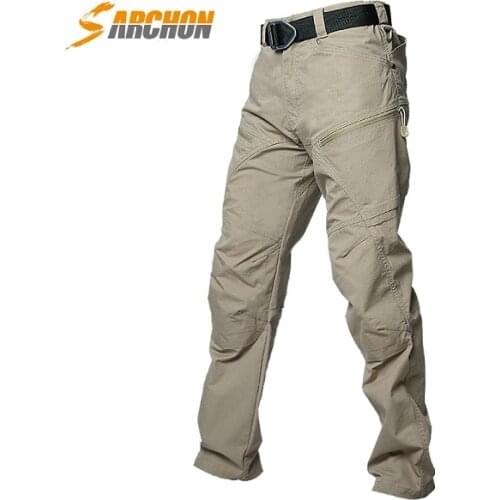S.ARCHON Winter Waterproof Military Cargo Pants Men US Army Soldier SWAT Combat Pants Man Pocket Cotton Windproof Tactical Pants