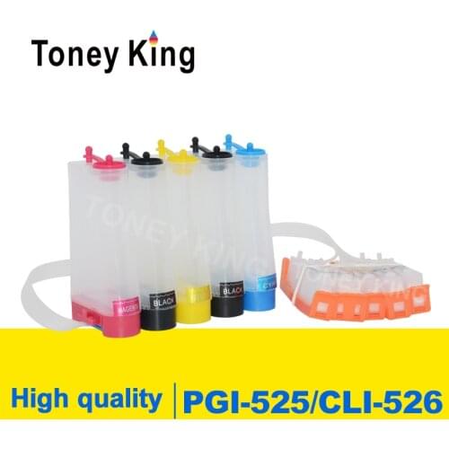 Toney King PGI-525 CLI-526 CISS Ink Supply System For Canon PIXMA IP4850 IP4950 IX6550 MG5150 MG5250 MG5350 MG6150 Printer