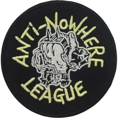 ANTI-NOWHERE LEAGUE embroidered Patch - Iron On - Punk Rock - FREE SHIPPING