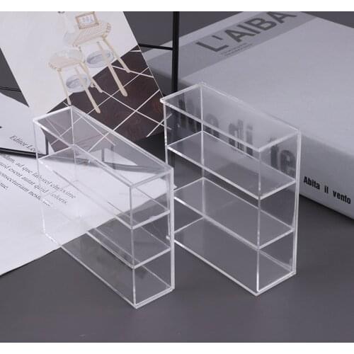 1 Pc 1/12 Scale Dollhouse Miniature Acrylic Display Case Cupboard Showcase Display Shelf Doll House Accessories