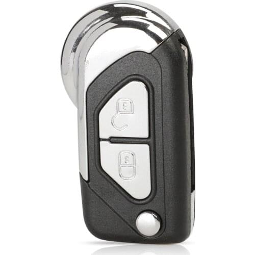 1pc Plastic 2 Button Remote Control Key Shell with Uncut Blade for Citroen DS3 Keys Case Replacement