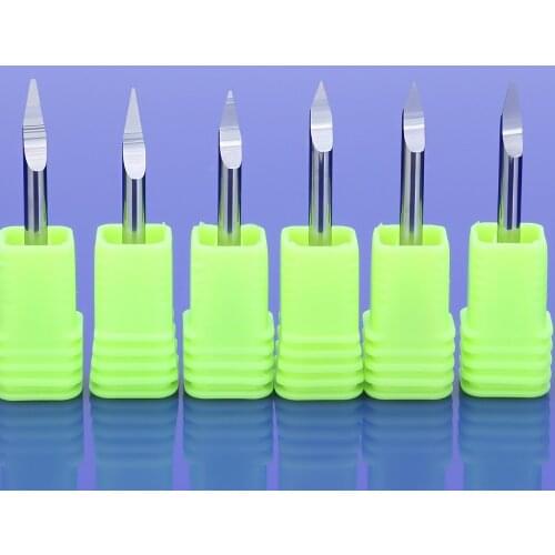 10pcs/lot 3A TOP Quality 3.175mm 30Degree CNC Router bit Precision grinding V Shape Carbide PCB Engraving Bits milling Cutter