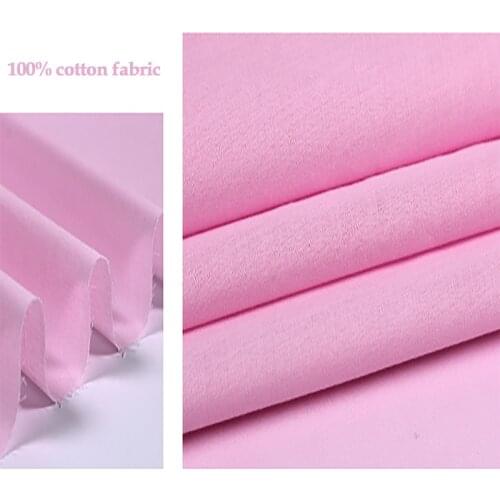 150cm*100cm Big deal! silk/cotton fabric pure pink silk material for dress lining silk cotton tissue lightweight soft linings